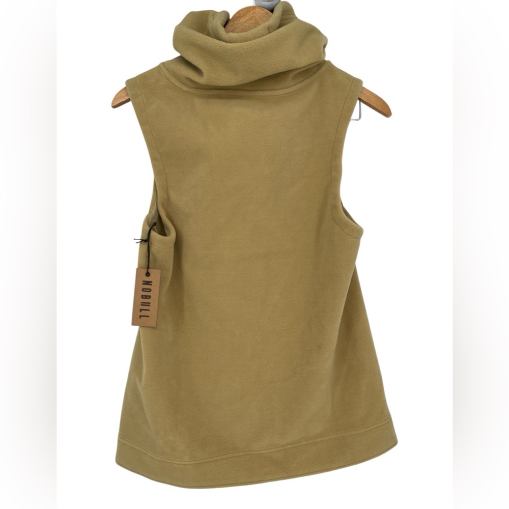 NoBull Sweatshirt Womens XS Tan Sleeveless Pullover Training Gym Crossfit - Picture 3 of 4